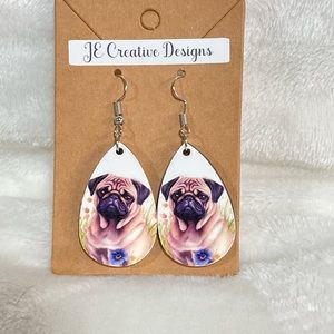 Pug earrings